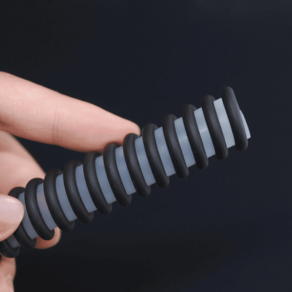 Corrugated Silicone Tubes | Flexible Expandable Silicone Convoluted Hose