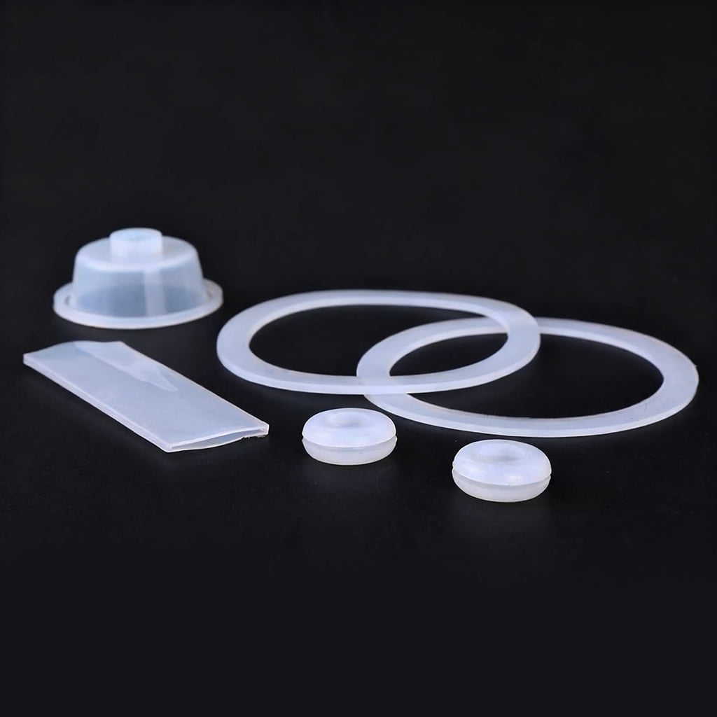Flat transparent silicone tri‑clamp gasket, high temperature resistant sanitary sealing washer