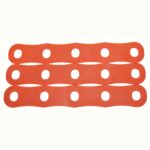 Flat lay thermochromic silicone perm rubber band for hair curling