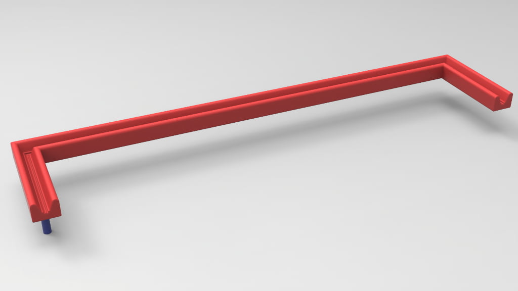 Red special‑shaped inflatable silicone seal strip for sealing system