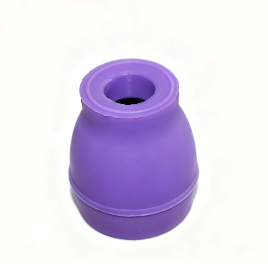 Purple flexible hollow silicone bottle stopper, soft elastic silicone sealing plug