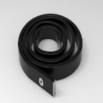 Coiled ring‑form inflatable silicone seal, custom industrial sealing part