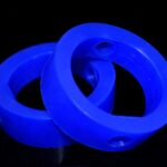 Blue EPDM rubber seat seal for butterfly valve, industrial valve gasket