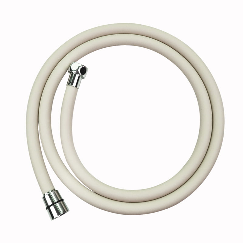 Off‑white pure silicone shower hose