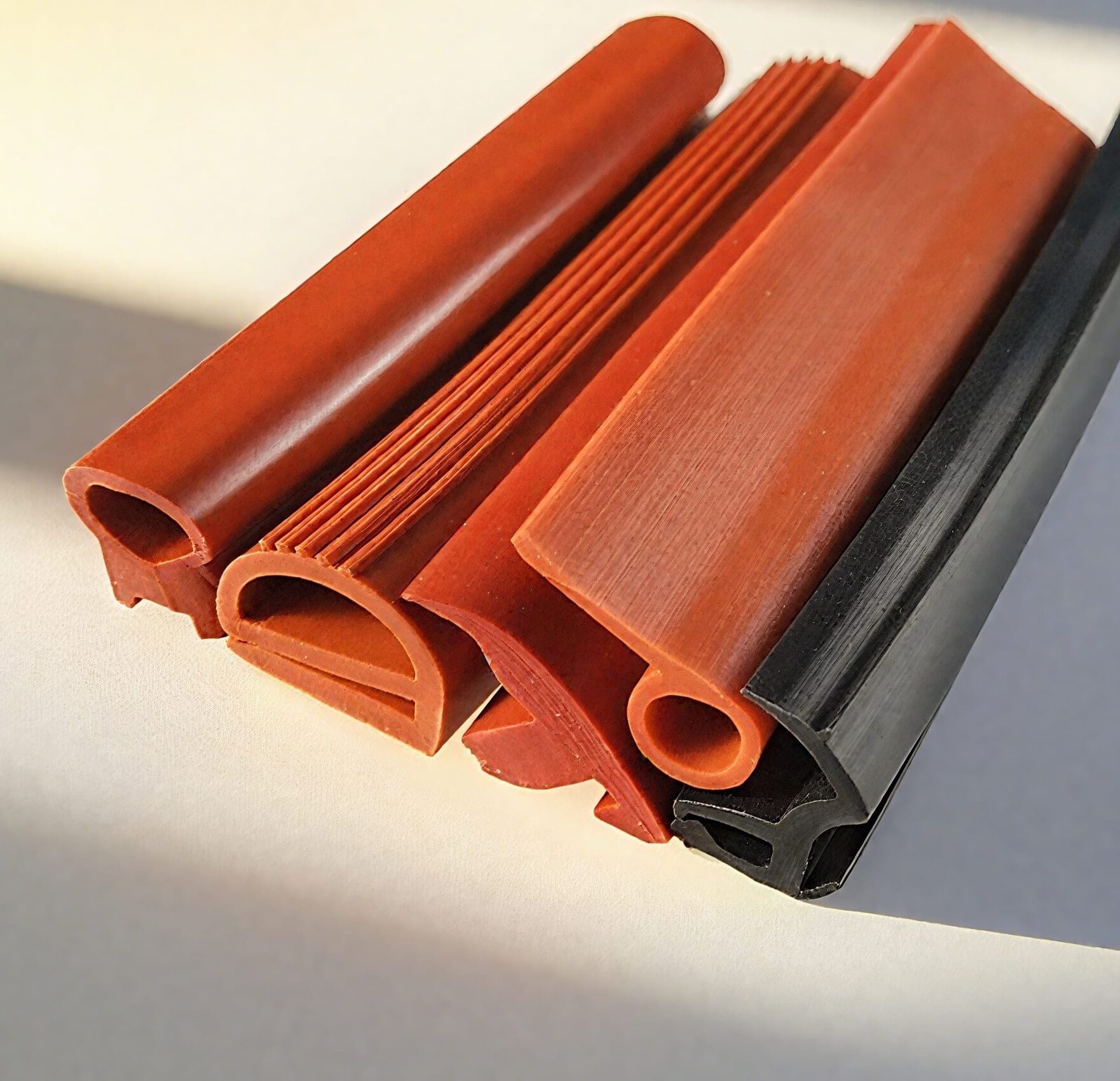 What is the maximum working temperature of silicone rubber?