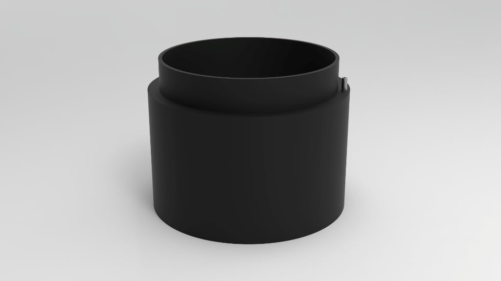 Black cylindrical custom inflatable silicone seal for industrial equipment