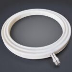 Off‑white silicone round inflatable seal on dark background