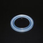 Transparent sanitary silicone tri‑clamp gasket, quick‑clamp silicone sealing washer for sanitary pipe fitting
