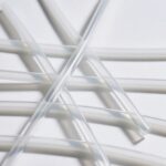 Group samples of transparent silicone tubes with different sizes